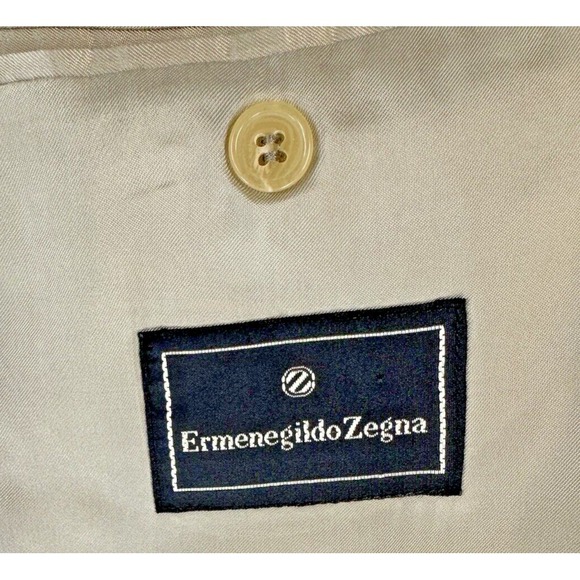 Emernegildo Zigna US 52 L Mens Sports Jacket Blazer 100 Wool Worsted - Picture 6 of 13